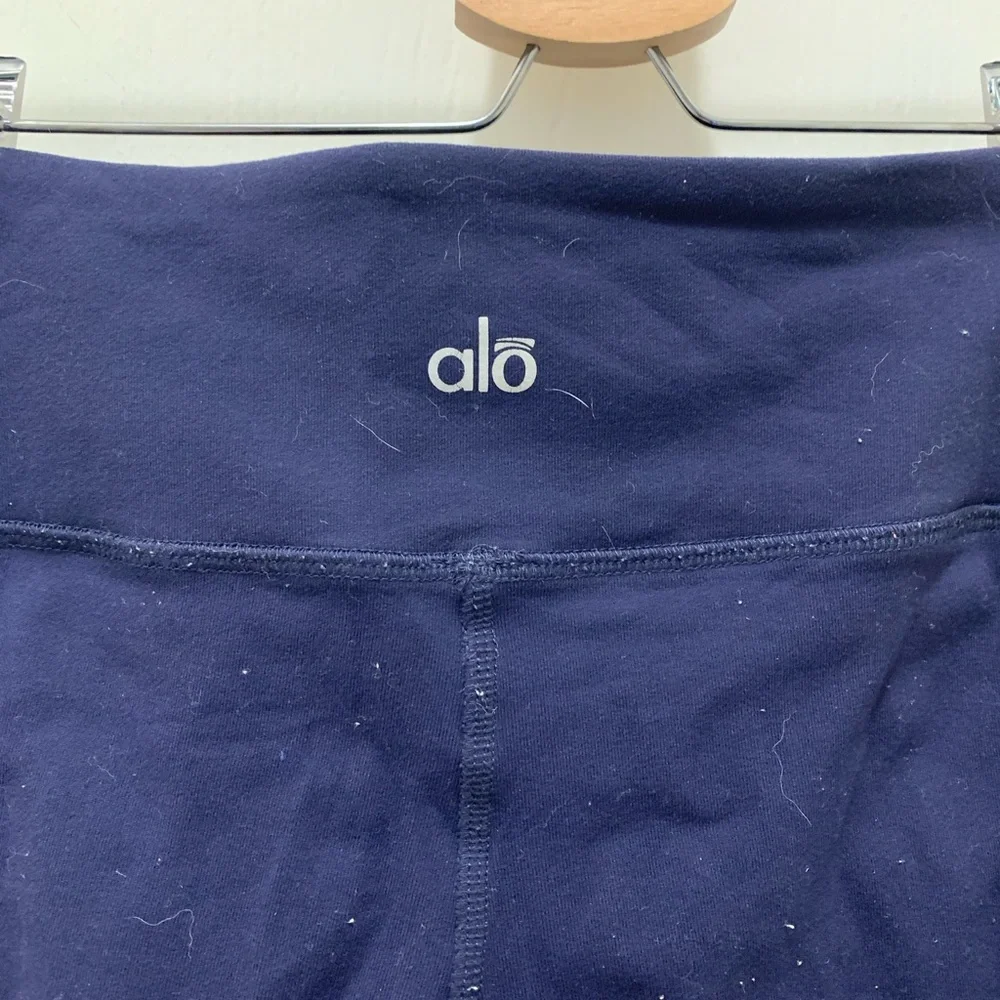Alo Yoga Navy Moto Leggings